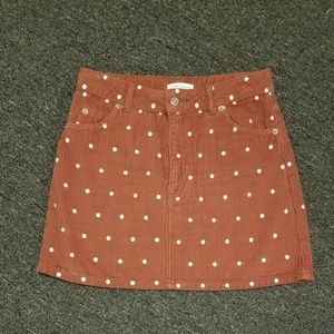 Topshop Courdoroy Mini Skirt